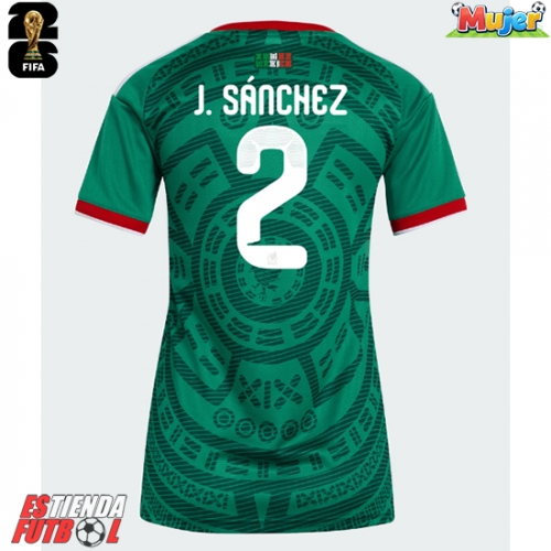 México Jorge Sanchez #2 Primera Equipación Mujer Mundial 2026 Manga Corta